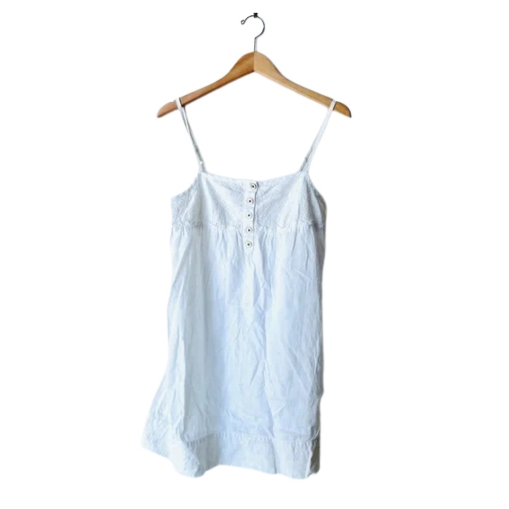 Juicy Couture White Linen Embroidered Dress | Summer | Size 6